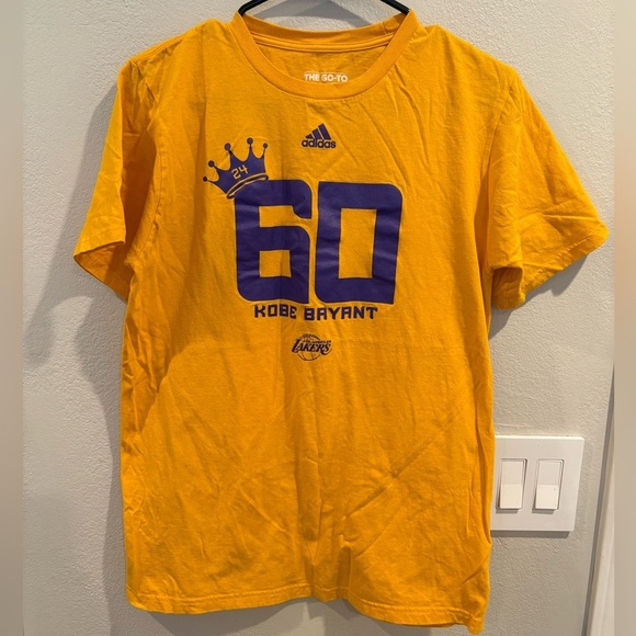 adidas Other - Kobe Bryant Farewell 60 Point Los Angeles Lakers Adidas T-shirt Men’s Size Med